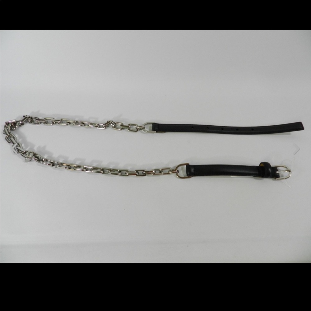 💥$550 MICHAEL KORS COLLECTION Leather Chain Link Belt - Picture 4 of 7